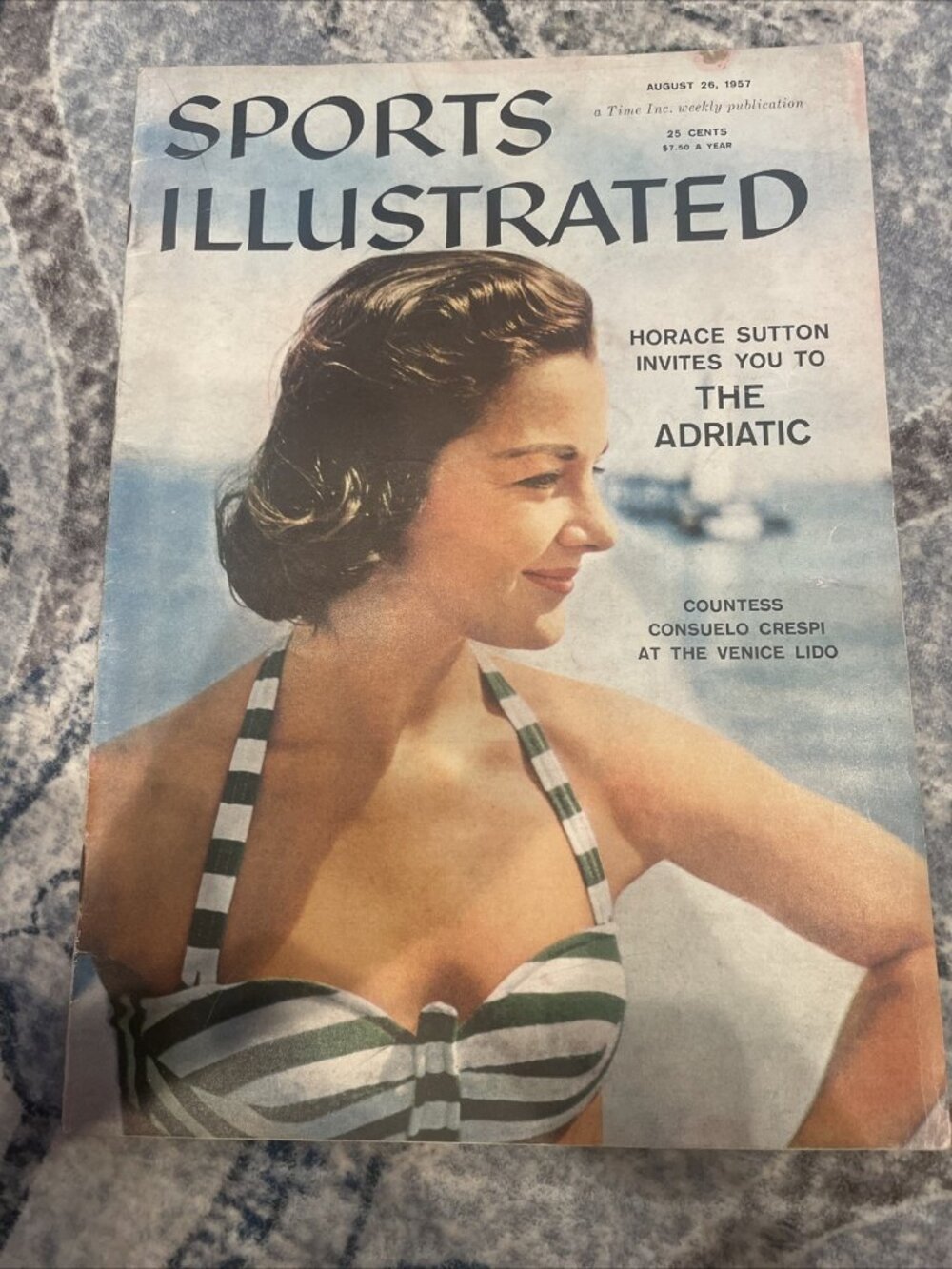 1957 August 26 Sports Illustrated Magazine The Adriatics (CP235) Newsstand!